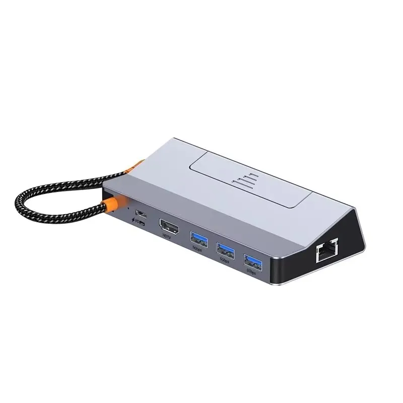 

Steam Deck Dock Docking Station with Fan 6-in-1 HDMI 2.0 4k@60hz Gigabit Ethernet Full Speed Charging USB-C USB 3.0