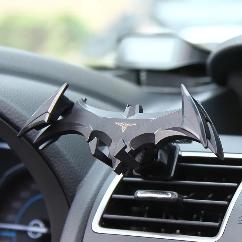 Bat-shaped Gravity Buckle Type Car Phone Holder Air Outlet Navigation Support Frame For All 4-6.5 Inch Phone For iPhone Samsung