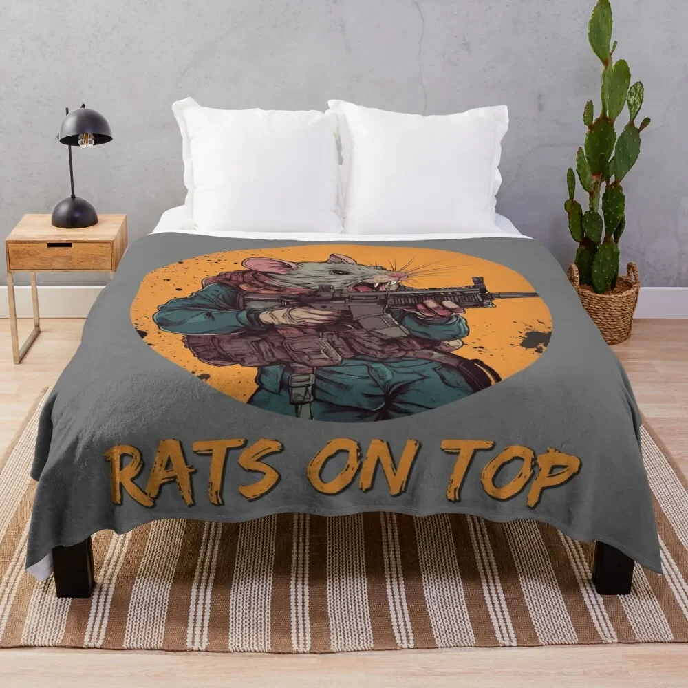 

Escape From Tarkov Rat Attack Gang Throw Blanket Thin Soft Blanket for Summer Night Sleeping