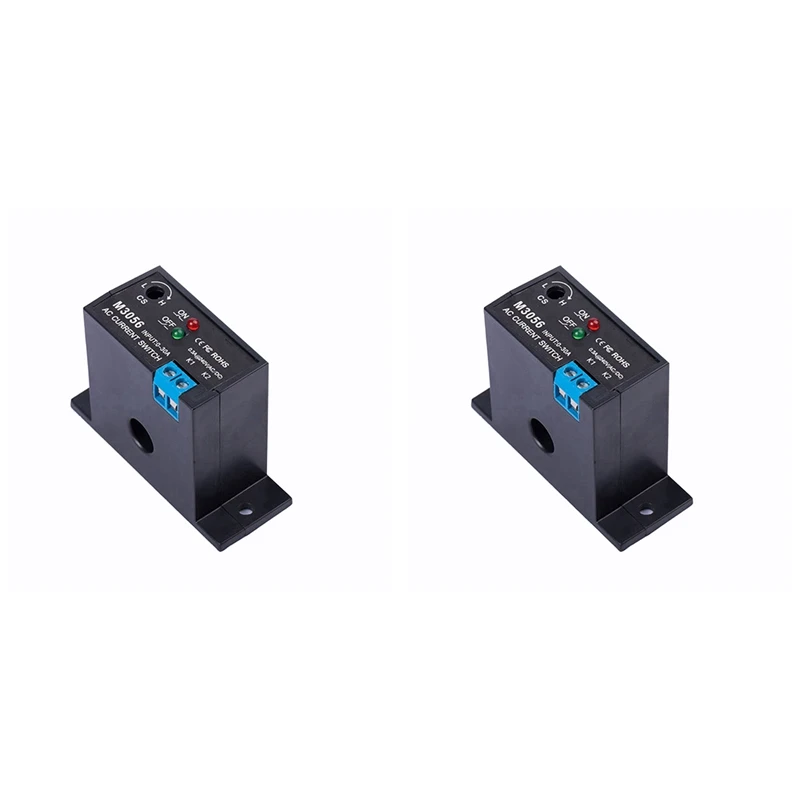 

2025 New-2X Current Sensing Switch Induction Relay AC Linkage Device Plc Signal Over Limit Closed AC 0.2-30A ( NC M3056)