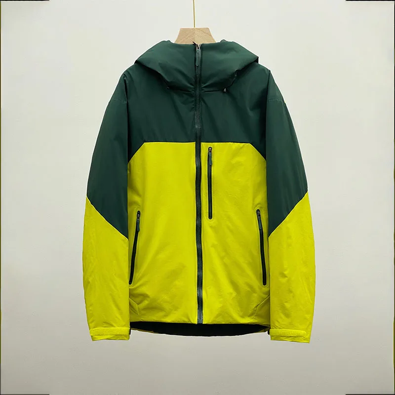 

Down Jacket, Cycling, Outdoor ARC Travel, Camping, Hiking, Warm, Color-blocked Skiing, Windproof Fishing, Mountaineering Jacket