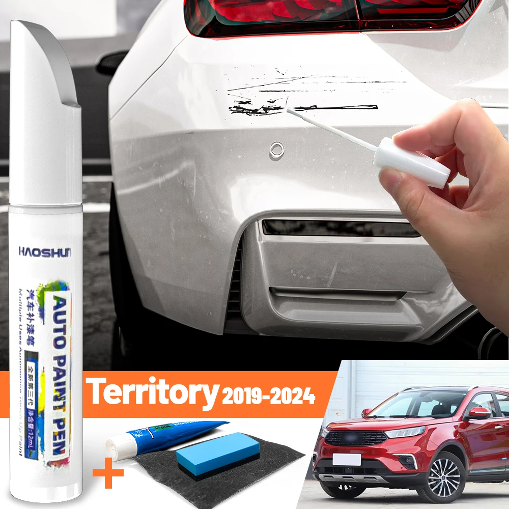 Car Paint Pen Paint Care Fixer Scratch Repair Wax Painting Scratch Remover For Ford Territory 2019-2024 2020 2021 2022 2023