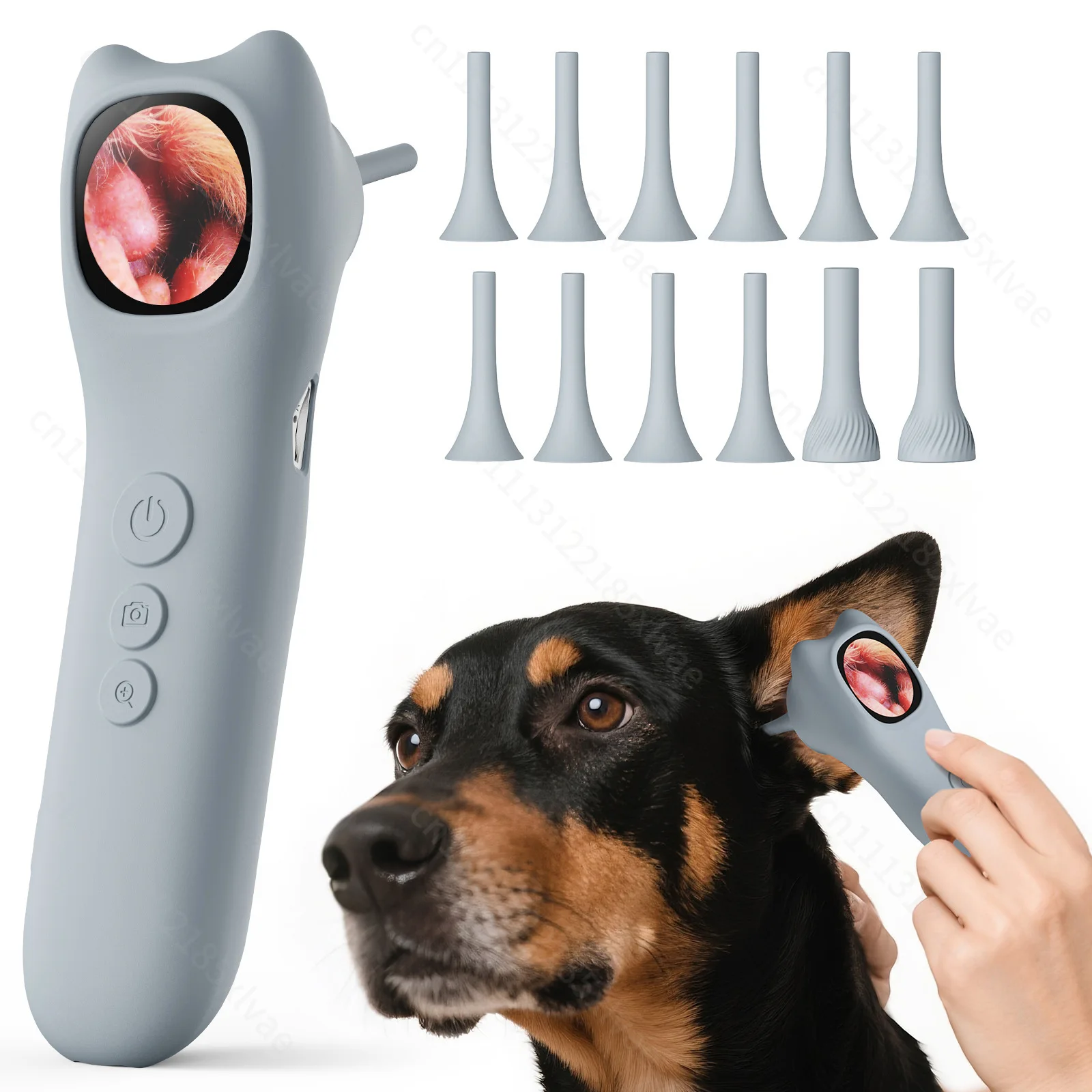 WIFI electric ear canal endoscope with animal earmuffs, small animals, pets, cats and dogs, smart home