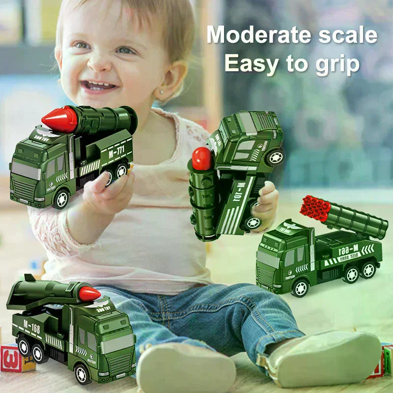 1Pcs Kids Toy Car Inertia Sanitation Truck Models Pull Back Military Engineering Vehicle Fire Engine Boys Toys Children Gift