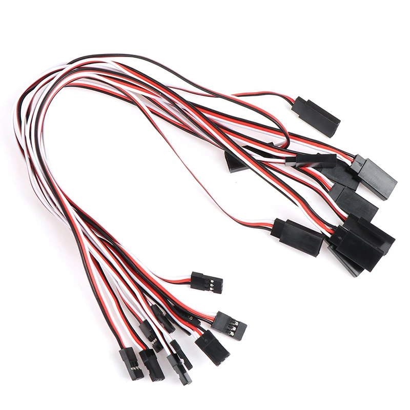 Cable de extensión Servo de 30cm, 10 Uds., para RC Futaba JR macho a hembra