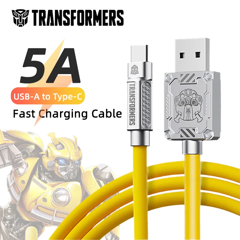 Transformator TF-A01 5A Kabel TypeC Szybkie ładowanie Kabel USB C do Type-C Kabel daty do Huawei Samsung Xiaomi iPhone 16 15 Przewód 1,5M