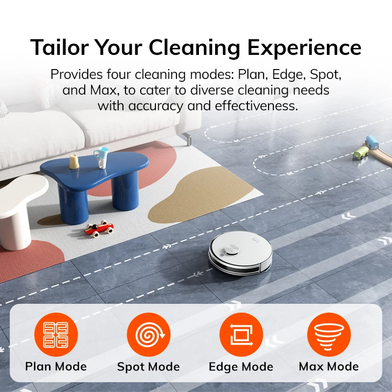 ILIFE A30 PRO 5000Pa Sucção, Robô Aspirador e Mop, Com Esvaziamento Automático, Capacidade para 60 dias, App/Controle Remoto, Tempo de Funcionamento de 180 minutos