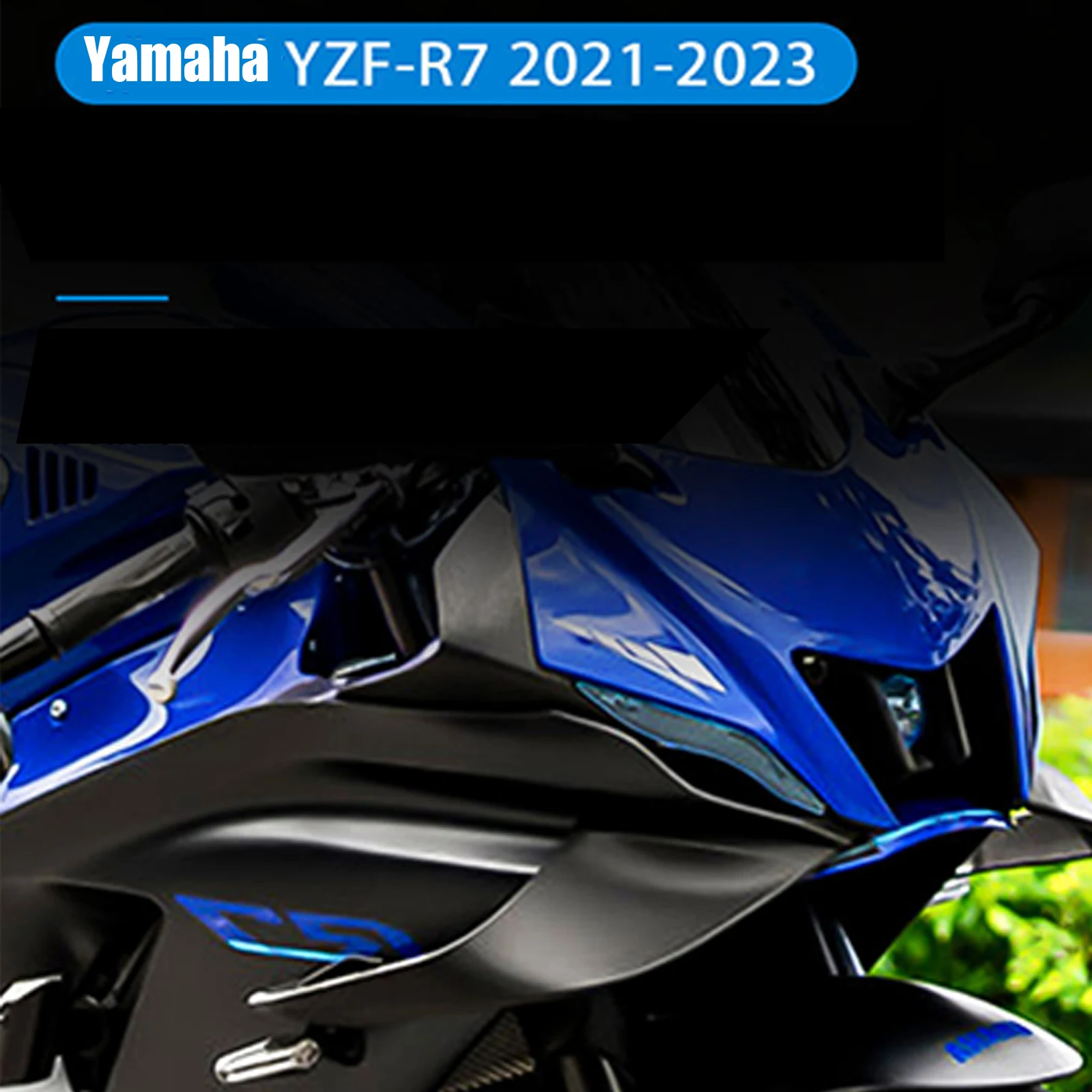 YZF-R7 دراجة نارية ثابتة الرياح الجناح الهوائية الجنيحات الكربون الطلاء هدية اكسسوارات لياماها R7 2020 2021 2022 2023