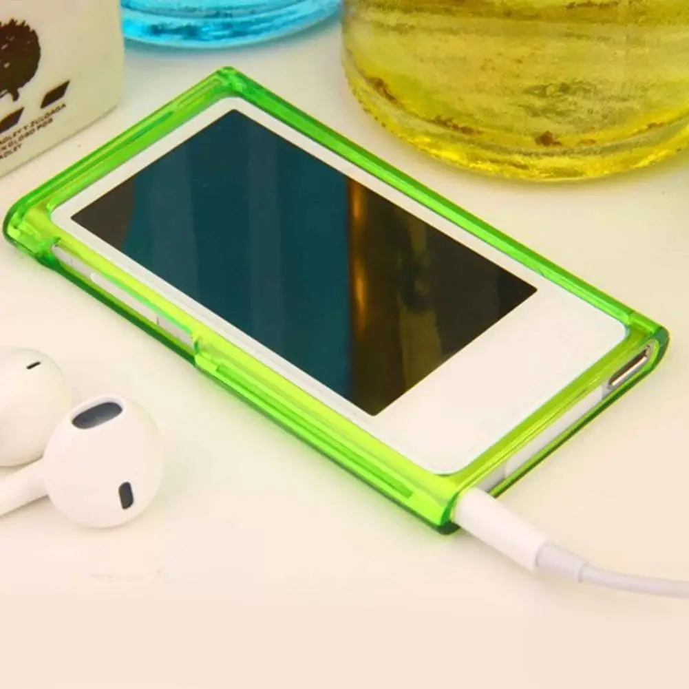 Suitable For Apple IPod Nano 7 Protective Case Nano 7 Solid Color PC Transparent Single Bottom Double-sided Hard Shell view 5