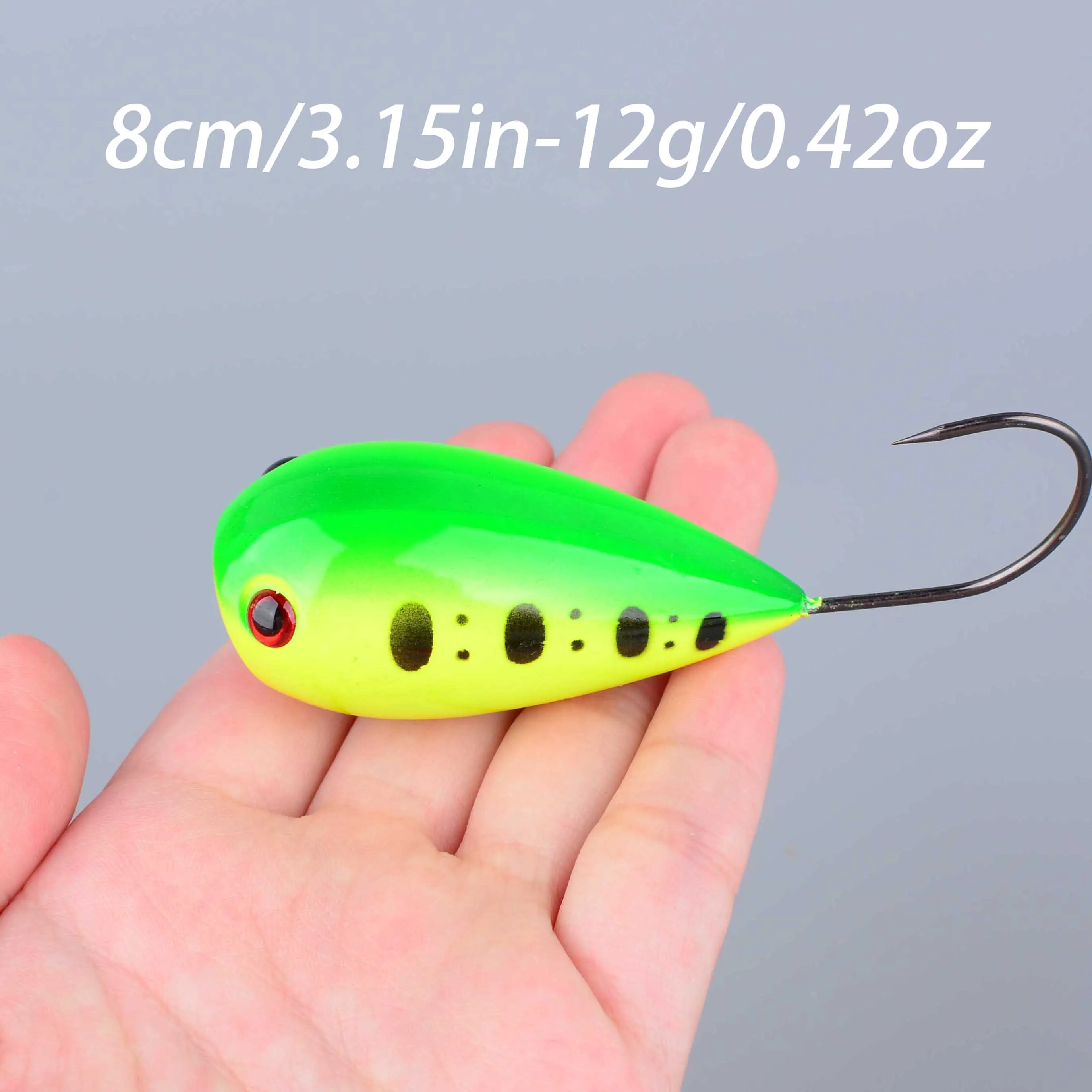 8CM 12g Schwimmender Kroatischer EGG Angelköder, Crankbait, Künstlicher Schwimmköder, Wobbler, Popper, Harter Köder mit Einzelhaken – Detail 5