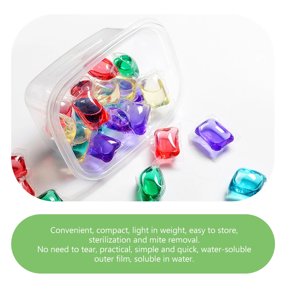 

50Pcs Laundry Beads Premium Fragrance Booster Beads Natural Floral Scent Dissolvable Pacs for Deep Cleaning Safe Formula Gentle