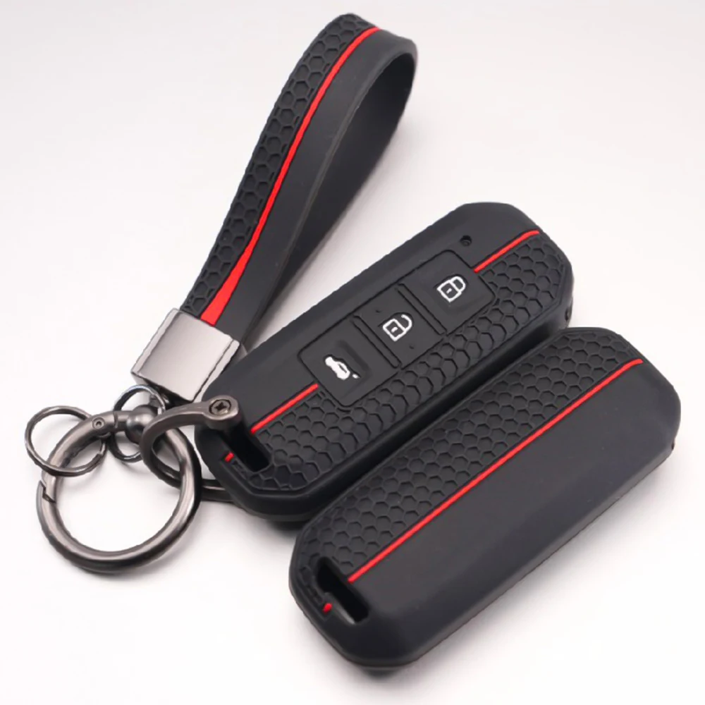 Key Case Cover With Keychain For Chevrolet Captiva Turbo Groove Blazer Enjoy Optra For Baojun 510 560 730 RS-5 Smooth Finish