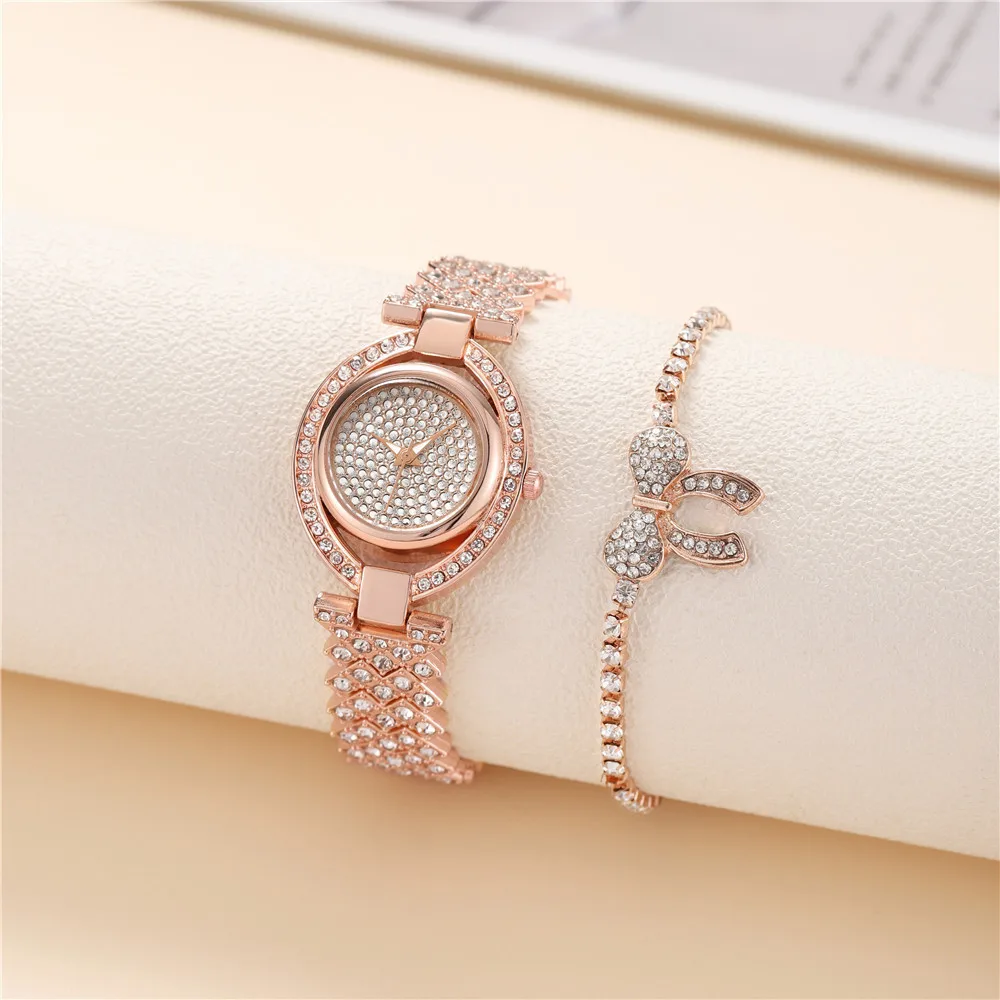 Luxury Rhinestone Full Star Ladies Luxury Watch 2023 New Temperament Bracelet Fashion Watch Ladies