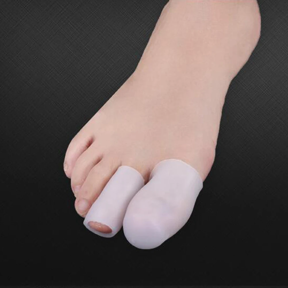 

10 Pcs Toe Cover Gel Corn Sleeve Stickers Flexible Sleeves Caps Silicone Protectors