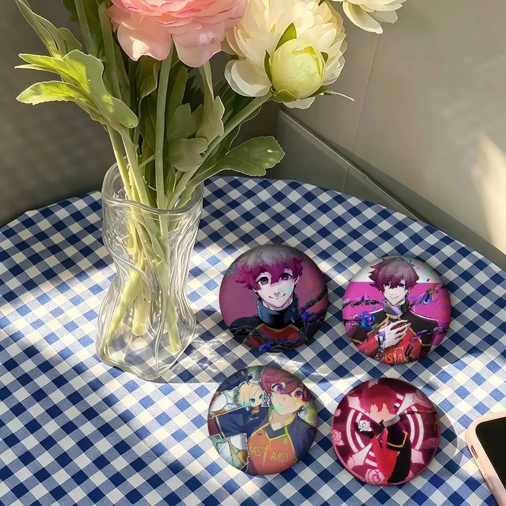 Anime Characters Alexis Ness Round  New Brooches Soft Button Pin Funny Silly Gnarpy On A Skateboard Badge Gamer Collection Gifts view 2
