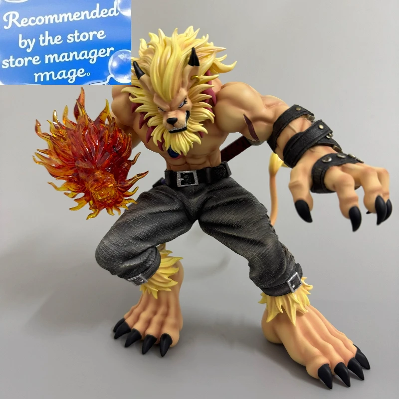 

Anime Digimon Soar Figures Statue Leomon Figure Pvc Model Collectible Deskdesk Decoration Toy Adult Kids Toy Christmas Gifts