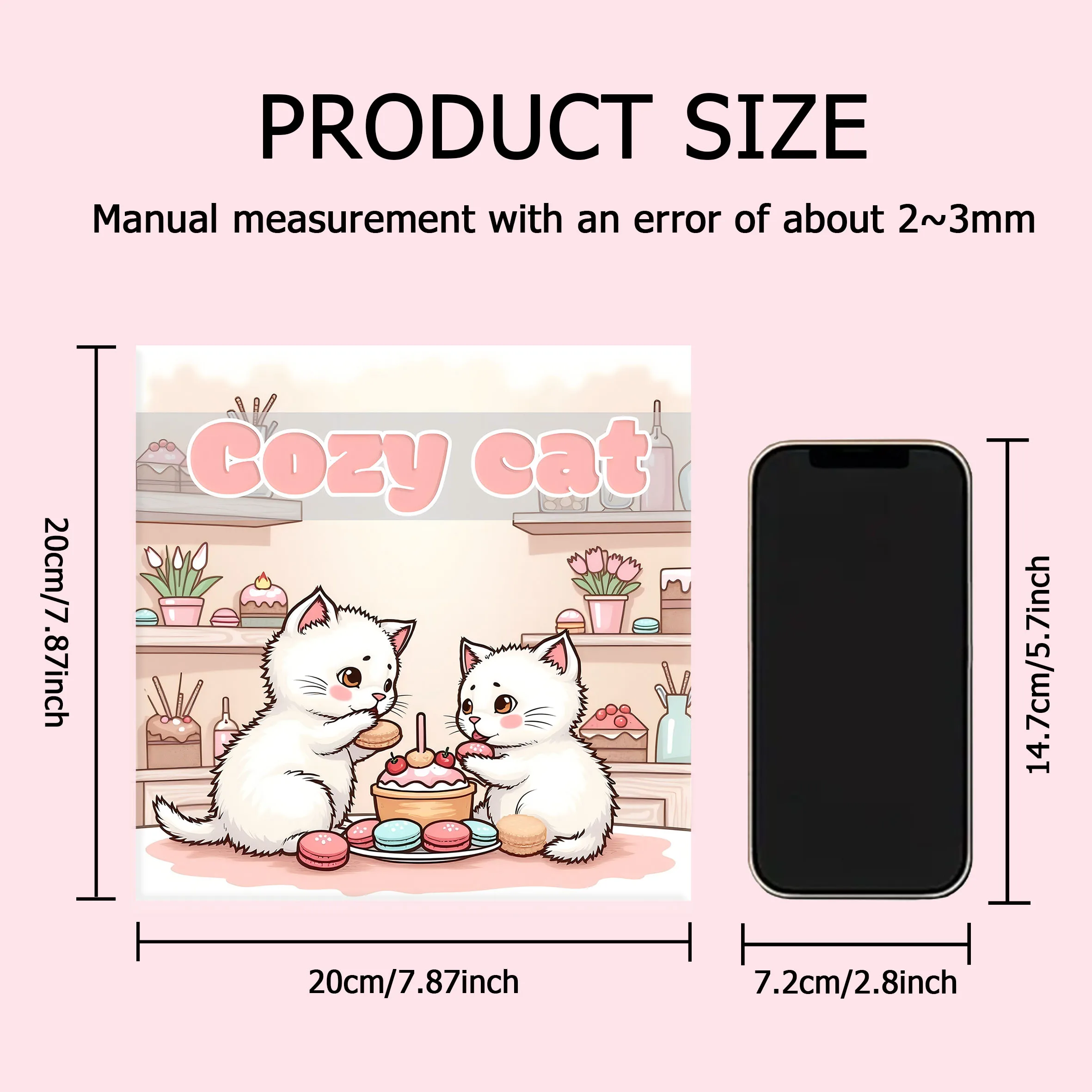 COZY CAT Bold-easy Patterns Coloring Book for Adults Cute Drawing Book Perfect Gift for Party and Birthday