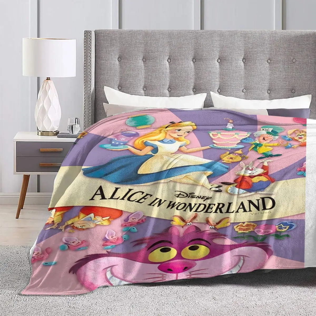 Soft Warm Blankets Travel Office Alice In Wonderland Bedding Throws Flannel Bedspread For Outdoor Fashion Sofa Bed Cover