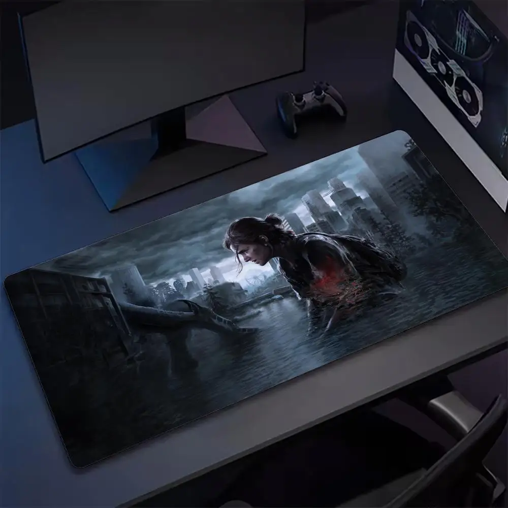 

Anime The Last of US Mouse Pad Keyboard Desk Mats, Kawai Rubber, Non-Slip Desk Mat, XXL90x40cm