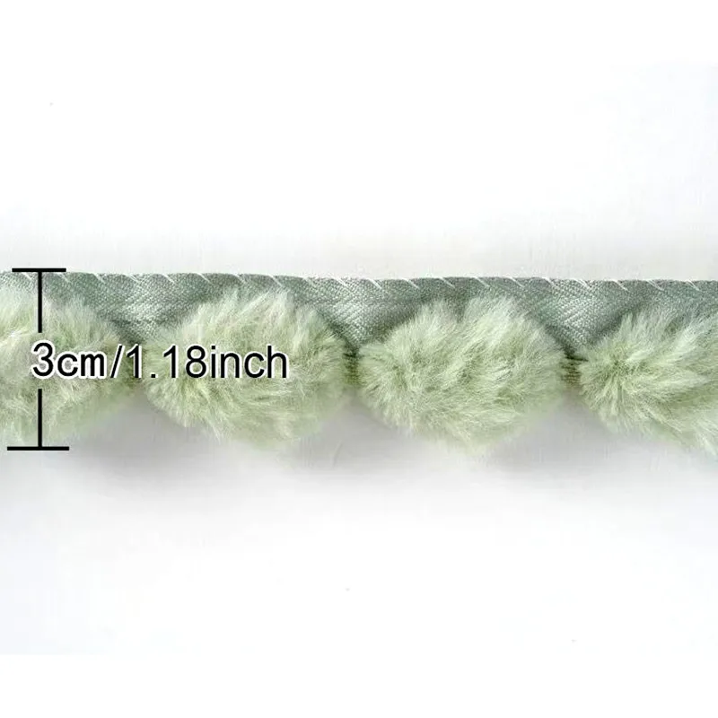 3cm Faux Rabbit Fur Pom Ball L - огляд і ціна Fringe Ribbon Sewing