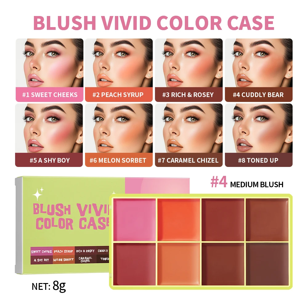 Curve Case Cream Augenbrauencreme Rouge Highlighter Palette Matte Shimmer Finishes Shadow Tones Langanhaltende Kosmetik