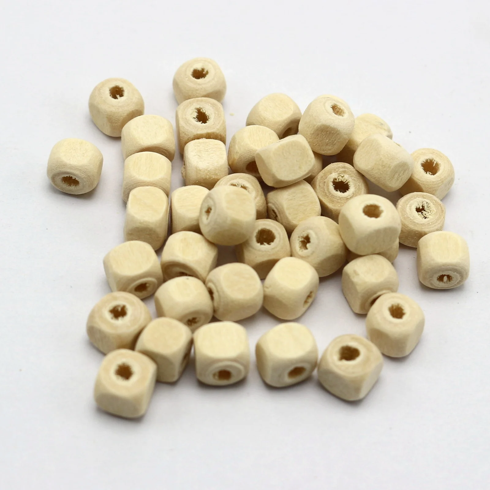 Natural Untreated Plain Wood Cube Beads 6X6mm 8X8mm 10X10mm Wooden Spacer beads