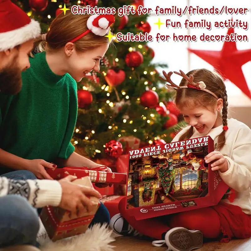 Puzzle Christmas Countdown 24 Days Christmas Countdown Holiday Puzzles Fun Christmas Jigsaw Puzzles Countdown Calendar For