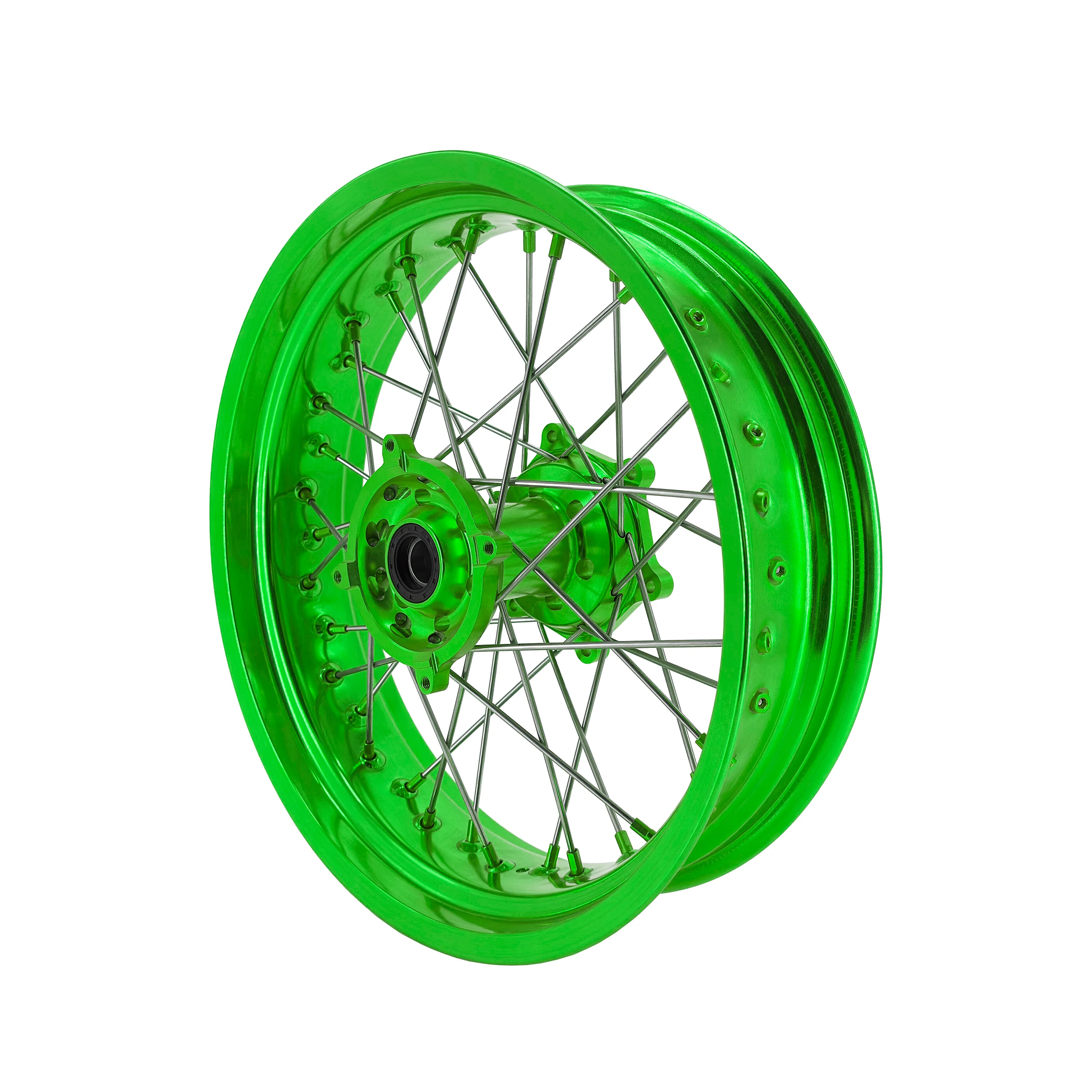 2026 Green High-Quality Customizable Motorcycle Wheels
