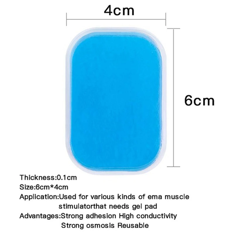 80Pcs Gel Pads for EMS Abdominal Trainer Muscle Stimulator Exerciser Slimming Machine Accessories