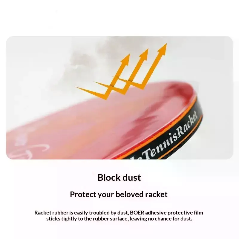 2/4/10Pcs Ping Pong Racket Rubber Protective Film Sticky Transparent Maintenance Cover Table Tennis Racket Protection Film