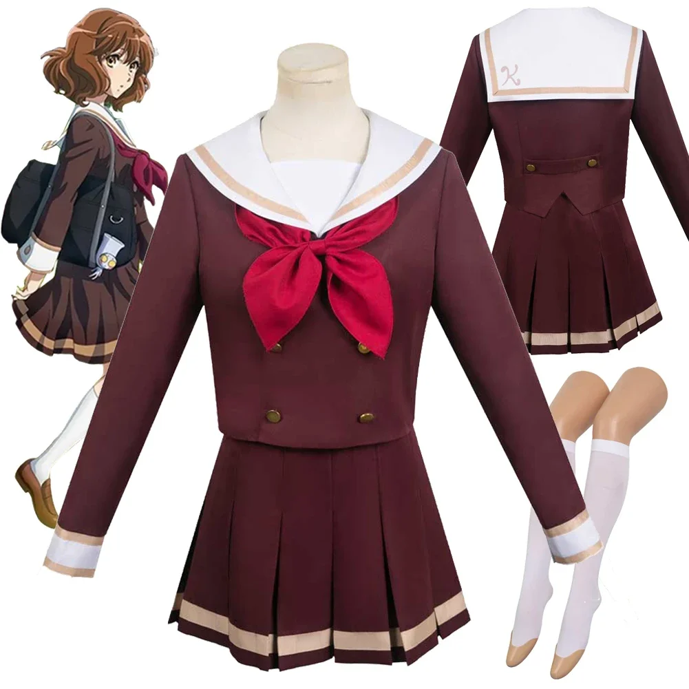 

Oumae Kumiko Fantasy School Uniform Suits Anime Sound Cosplay Euphonium Costume Disguise Adult Women Roleplay Fantasia Outfits