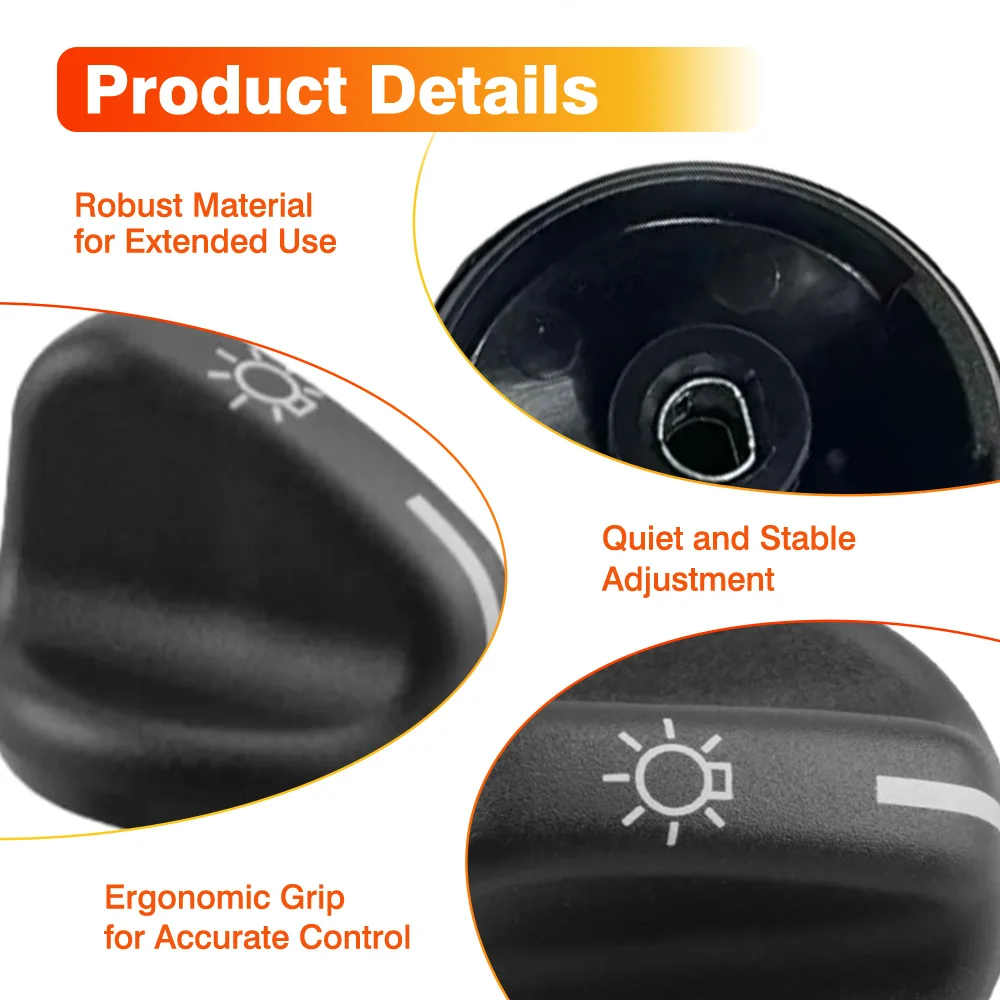 Light Switch Knob Headlamp Switch Knob ABW Headlight Switch Knob for Ford Ranger Explorer for Mazda B4000 B2300 F2DB11666ABW
