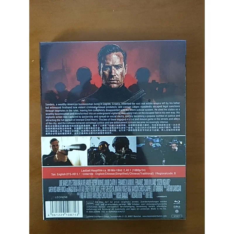 Citizen Vigilante Blu-ray BD Disc Brand New Unopened Box English Audio Chinese Subtitles