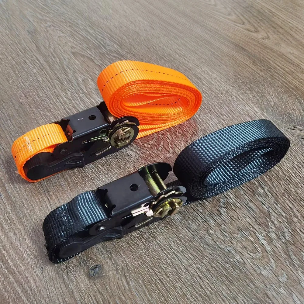 5 m langer Spanngurt mit Ratschenverschluss für den Gütertransport, Spannseil für den Transport von Gepäck und Waren, Outdoor-Camping – Detail 8