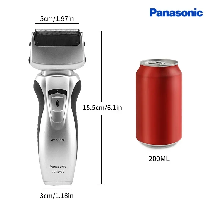 ماكينة حلاقة كهربائية من باناسونيك للرجال، شفرات من الفولاذ المقاوم للصدأ ذات رأس مزدوج قابلة للغسل لكامل الجسم، مجموعة أدوات العناية بالذكور المستوردة