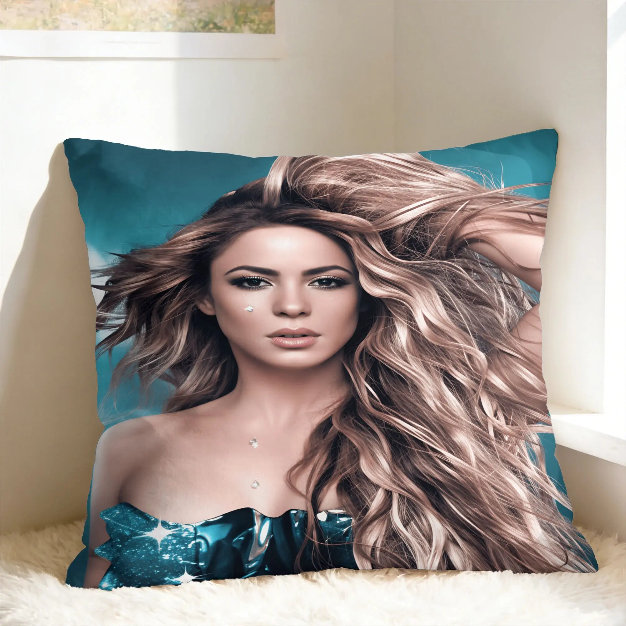 Singer S-Shakira Pillowcases  Morden Pillow Case For Sofa Home Decoration Comfy Pillow Cover