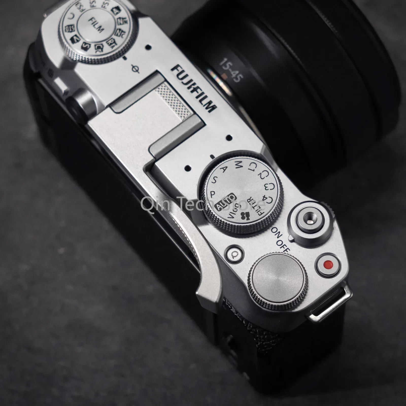 Новая металлическая ручка для пальцев для Fuji XM5, ретро, противоскользящая, с ромбовидным узором, ручка для большого пальца, высококачественные аксессуары для камеры