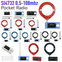 SI4732 0.5-108mhz Portable Radio 1.9inch IPS Screen FM/AM Radio LSB USB AM FM HF SW MW VHF Radio Receiver with 2pcs Antenna