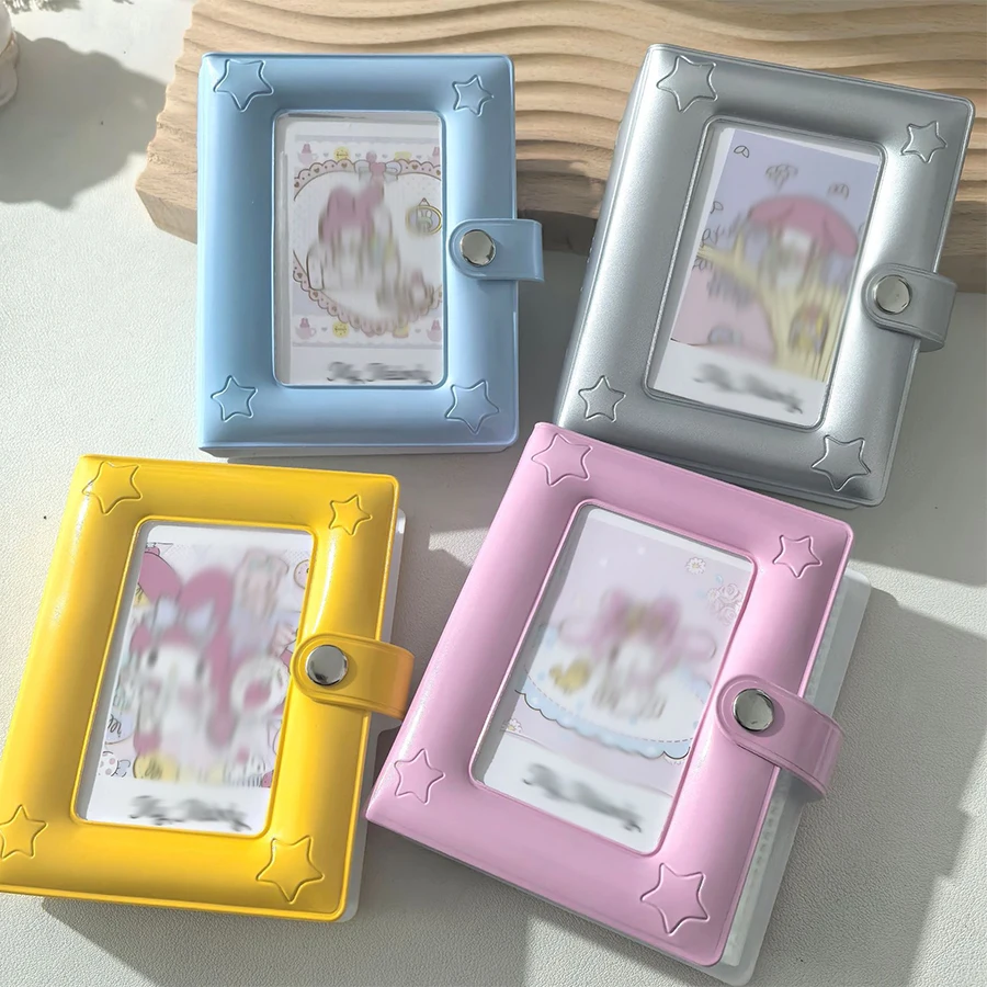 Photocard Holder Book, 3 Inch Mini Photo Card Binder 40 Pockets kpop photocard binder for Star Chasing Photo Collection