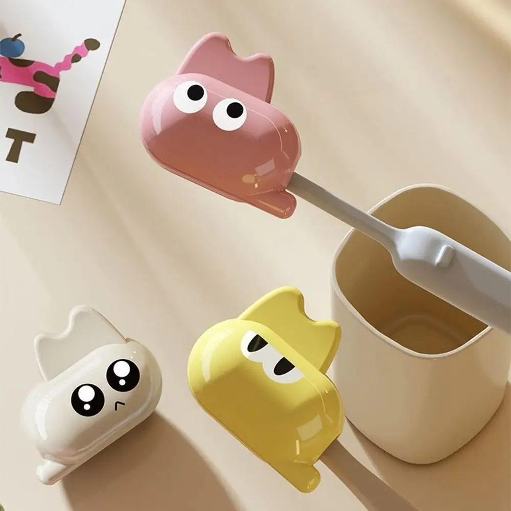 Plastic Toothbrush Head Protective Cover Brush Protect Cat Shape Toothbrush Case Cap Portable Toothbrush Storage Organizer