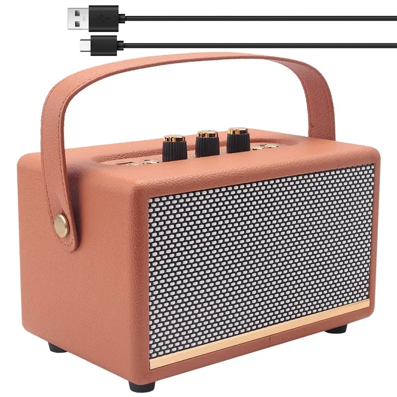 

HOT!A72T MK-321 Portable Bluetooth Speaker With 20W Subwoofer USB/TF/FM Support Strap Ideal For Outdoor Camping Audio Orange