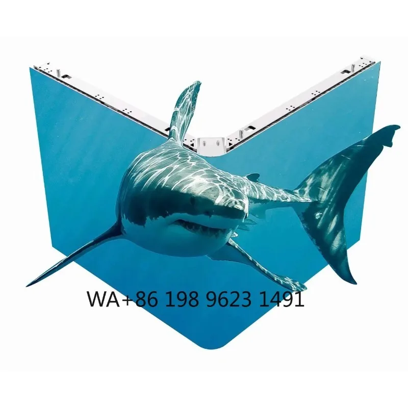 4D 3D Virtual Outdoor LED Billboard Aluminium Frame High Brightness Large Screen Panel for Europe Commercial Advertisement