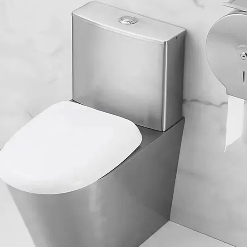 

Hot selling wall hung stainless steel toilet floor mounted stainless steel prison toilet