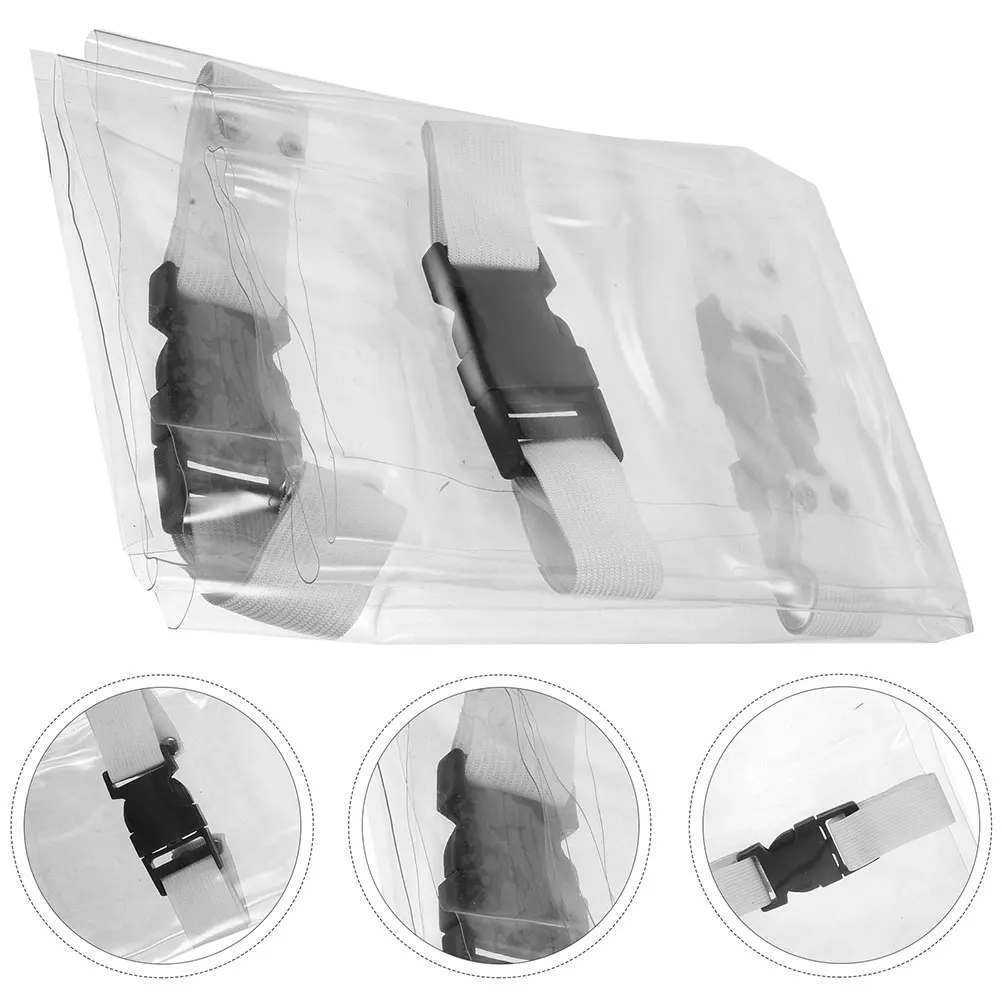 

2pcs Dental Chair Cover Chair Sleeve Foot Cushion Accessory Transparent Cushion Non Slip Protector Recliner Seat Pad