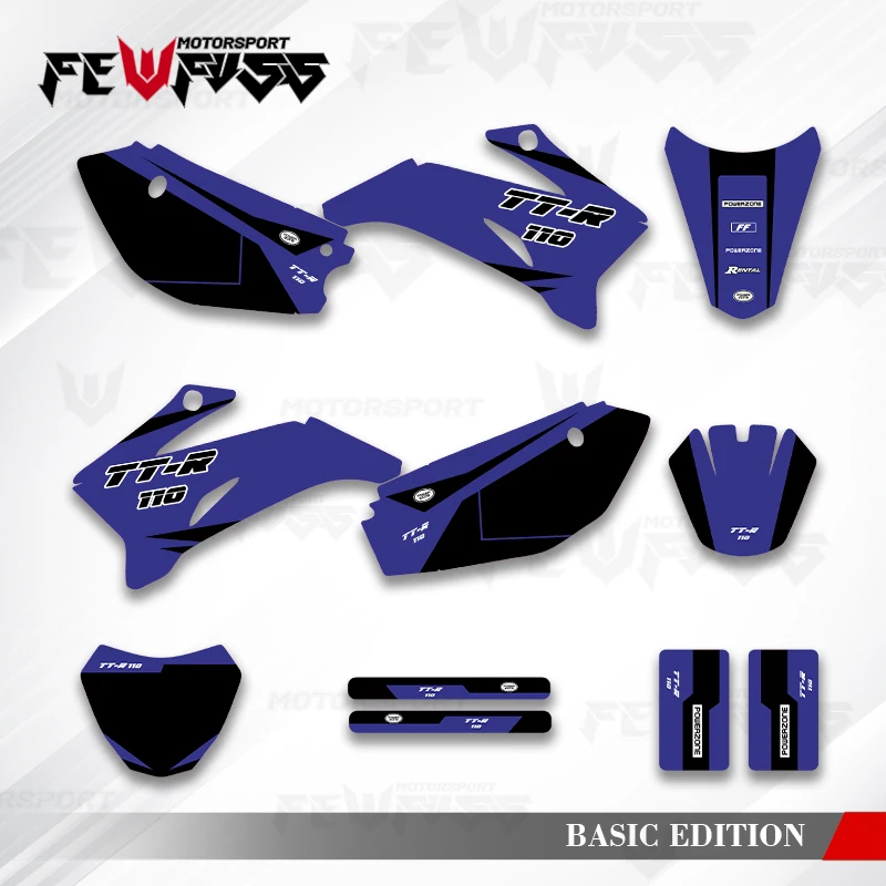 

Fewfuss Graphics Decals Stickers Motorcycle Background Custom For YAMAHA TTR110 TTR 110 2008 2009 2010 2011 2012 2013-2021