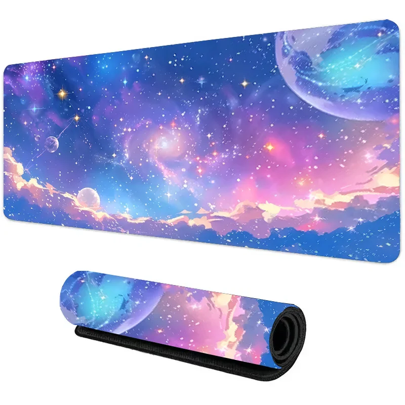 

Pastel Space Mouse Pad Anime Desk Mat Cosmic Mouse Mat Gaming Desk Mat Large Lofi Desk Pads XXL Mouse Pads Computer accessories