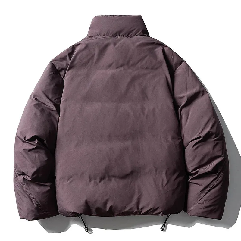 الرجال الشتاء أسفل السترات 85% الأبيض بطة سترات منفوخة رشاقته الدافئة سترات معاطف Harajuku المتضخم وسادات مبطنة #4