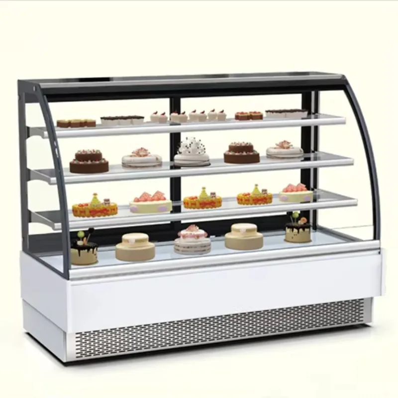 ベーカリーショーケース冷蔵設備、焼き菓子用ディスプレイケース、美しく、広々とした、耐久性があり、お手入れが簡単です。