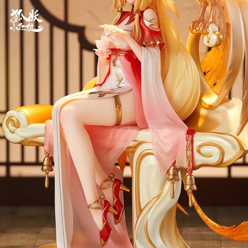 27cm Fox Spirit Matchmaker Anime Figure Red Fox Figurine Statue Model Collection Room Decoration Customized Products Toys Gifts