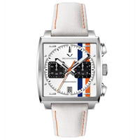 Specht&Sohne New Arrivals Japan VK64 Chronograph Men Quartz Watch 316L Stainless Steel Leather Strap Luminous Waterproof 30M
